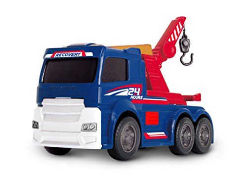 Dickie Toys 203302007 - Action Series Tow Truck, Abschleppwagen inklusive Batterien, 15 cm