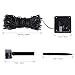 Aglaia Solar String Lights Warm White with 800mAh Rechargeable Battery, 33ft 100 LEDs with 7 Lighting Modes for Home Garden Patio Decoration