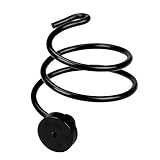 LiPing Bathroom Shelves For Hair Dryer Practical Aluminum Type Non-trace Stick Wall Bathroom Accessories Decorations (Black)