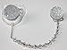Crystal Dream Luxury Clear Swarovski Crystal Beads and Clear Glitter Unisex Baby Sparkly Gift Pacifier Clip (CSGC)