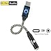 Pixel 2 USB C to 3.5mm Headphone Jack Adapter，Stouchi Nylon Braided DAC Chipset Type C to 3.5mm Audio Adapter USB C to 3.5mm with Realtek Noise Reduction Chip for Pixel 2/ XL, HTC U11, Essential ph-1