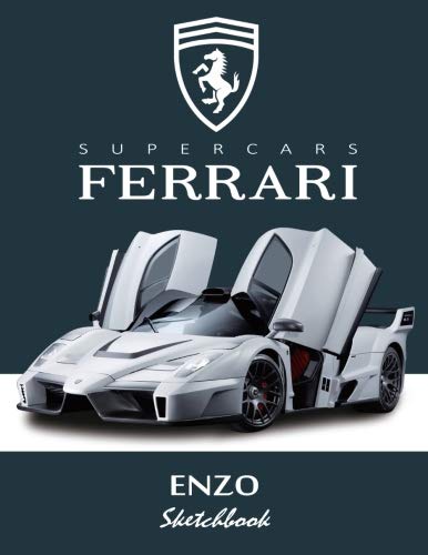 Supercars Ferrari Enzo Sketchbook Blank Paper For Drawing Doodling Or Sketching Writing Notebook Journal White Paper 100 Durable Blank Pages X 11 Large Volume 10 Ferrari Sketchbook Amazon Co Uk Blanco Belle Supercar