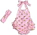 Messy Code Baby Girls Clothes Romper Onesies Gold Dot Jumpsuit One-pieces Ruffle Outfits Set Lt Pink Gold Medium / 12-24Month
