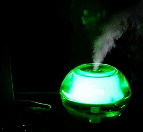 TZWNS Crystal Night Light Humidifier USB Mini Air Humidifier Desktop Portable Ultrasonic Humidifier Mist Maker Fogger Aroma Diffuse (green)