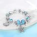 Presentski European Ocean Beach Charm Beaded Bracelets for Women With Seashell Turtle Starfish Dolphin Charms