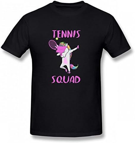 LNAUC Dabbing Unicorn Funny DAB Dance Tshirt Printed Cotton T-Shirts Tops Logo Men Tee Black