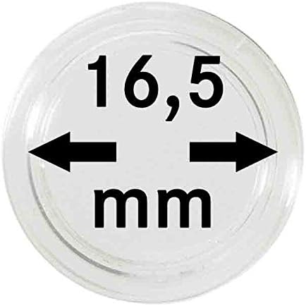 Lindner 2250165P Coin capsules-pack of 10, white