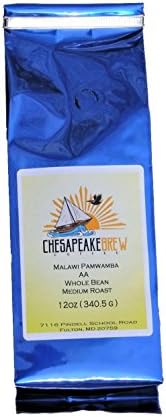 Chesapeake Brew Coffee Malawi Pamwamba AA Whole Bean Medium Roast Coffee 12 oz bag