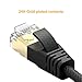 VANDESAIL CAT8 Ethernet Cable, High Speed 20Gbps STP RJ45 Gigabit Network Cables with Gold Plated Connector (6.5ft/2m, Black)