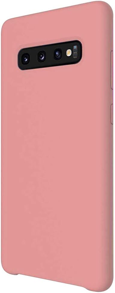 Qissy Compatible with Case Samsung Galaxy S10/Galaxy S10 Plus, Liquid Silicone Gel Rubber with Soft Microfiber Cloth Lining Drop Protection Case for Galaxy S10e (Pink, Samsung Galaxy S10e)