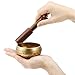 Moukey Tibetan Singing Bowl 3.2 Inch Meditation Gong Zen Yoga Bowl Set With Wooden Striker And Cushion Pillow