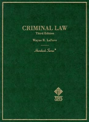 Amazoncom Criminal Law Hornbook Series 9780314248176 - 