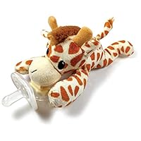 Detachable Pacifier Holder - Plush Animal & Infant Pacifier Soothie - Giraffe