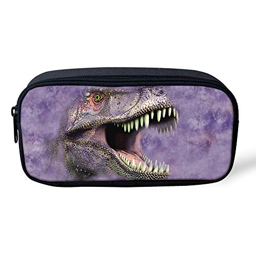 Hot Vintage Dinosaur Patterned Student Pen Pencil Case Coin Purse