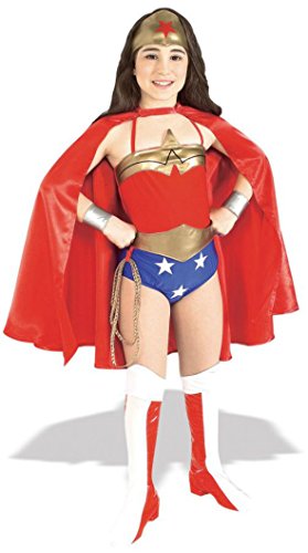 Girls Wonder Woman Deluxe Kids Child Fancy Dress Party Halloween Costume