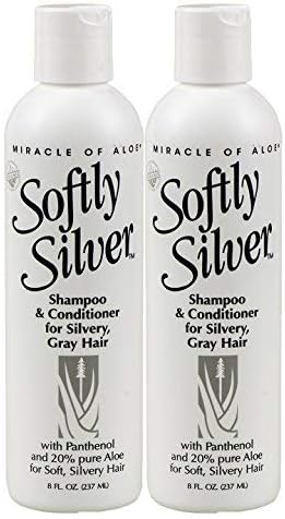 2 Pack Softly Silver Shampoo Conditioner For Silvery Gray Hair 8