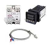 REC-C100 Temperture Controller Thermostat 25DA and SSR 25DA Relay KThermocouple