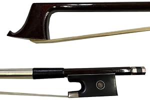 yinfeel 1pcs of 4/4 carbon fiber violin bow,blue,pink,green,white,coffee coulour white horse hair for adult (coffee)