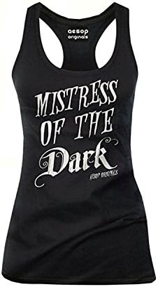 Mistress of the Dark Black Tank Top By Aesop Womens Goth Punk (M)