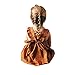 Weixinbuy Kid Baby Girls Summer Bowknot Wedding Party Sleeveless Dresses Brown
