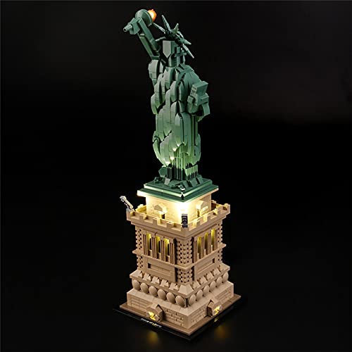 GEAMENT Light Kit for Architecture Statue of Liberty Compatible with LEGO 21042 Landmark Model (Building Set Not Included)