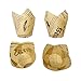 SpecialT Cupcake Papers Tulip Baking Cups Tulip Cupcake Liners Muffin Wrappers Muffin Liners Paper 100ct Newspaper Print