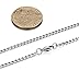 FIBO STEEL 3.5-10mm Stainless Steel Cuban Necklace Mens Women Curb Link Chain, 16-30 inches