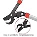 EONLION Lopper Shears, Professional Compound Action Bypass Lopper, Tree Trimmers Secateurs, 27-Inch Length with 20-Inch Handle Shock Absorbing Effort-Saving Garden Lopper, Pruning Tool
