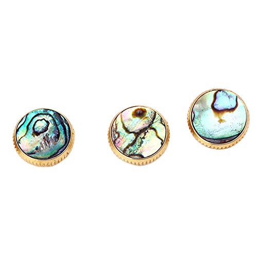 image for MonkeyJack Replacement Set of 3 Gold Plated Abalone Shell Inlays Trump