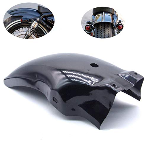 Mingting Rear Fender Mudguard for Honda Yamaha Suzuki Chopper Cruiser (Black)