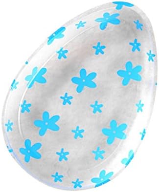 Xiaosan 1 PC Multishape Blender Silicone Sponge Makeup Puff For Foundation BB Cream Essential ,Transparent Silicone Make Up Puff (Blue,Clear)