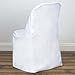 Efavormart White Folding Chair Cover-Flat-Pack of 5