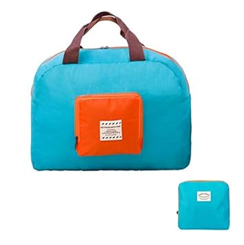 KARP Portable Multifunctional Large Capacity Nylon Folding Travel Duffel Bag - Blue Color