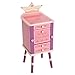 Wildkin Kids Princess Wooden Jewelry Cabinet for Boys and Girls, Armoire Organizer Features Two Magnetic-Close Doors with Jewelry Hooks, Interior Storage Compartment, and Three Drawers