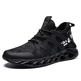 Wrezatro Men's Breathable Athletic Running Sneakers Mesh Light Walking Gym Shoes Fashion Personality Volleyball Footwear Outdoor