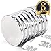 FINDMAG Magnets for Crafts with Adhesive Backing, Ceramic Magnets Round Circle Magnets for Refrigerator, Magnets for Crafts, Curtain, Wall, Cabinet, 8 Pack