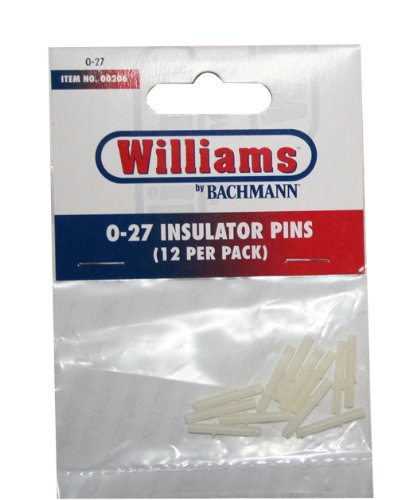 Williams by Bachmann O -27 Insulator Pins, 12 Per Pack