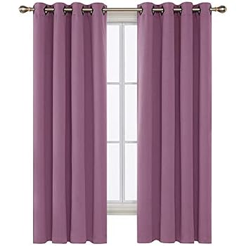 Amazon.com: Deconovo Fuchsia Pink Blackout Curtains 84 Inch Length