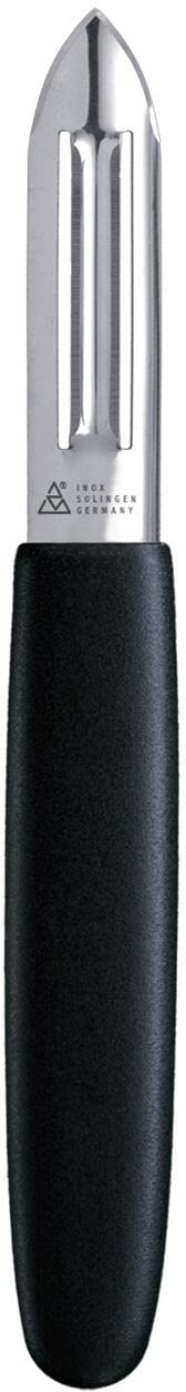 Gustav GE118 Straight Peeler with Moulded Handle, Silver