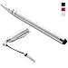 Snugg 2 in 1 Silver Stylus Pen for Stylus Pen 2 in 1 Silver