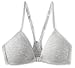 Maidenform Big Girls' Molded Racerback Bra, Heather Grey, 34A