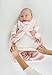 SwaddleDesigns Microfleece Sleeping Sack with 2-Way Zipper, Pastel Pink Puff Circles, 0-6MO