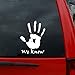 Elder Scrolls - We Know – 5” tall Vinyl Decal Window Sticker for Cars, Trucks, Windows, Walls, Laptops, and More.