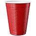 Amazon Brand - Solimo 18oz Disposable Plastic Party Cups, 200 Count, Red