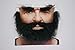 Mustaches Self Adhesive, Novelty, Realistic, Traper Fake Beard Fake Mustache and Fake Eyebrows, Black Color