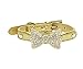 Lillypet(TM Bling Rhinestone Pet Cat Dog Bow Tie Collar Necklace Jewelry for Small or Medium Dogs Cats Pets Female Puppies Chihuahua Yorkie Girl Costume Outfits, Light and Adjustble Buckle Golden S