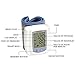 Automatic Wrist Blood Pressure Monitor Blood Monitor + 2AAA and Carrying case with Large LCD Display - FDA Approved