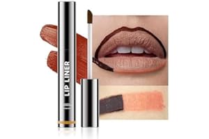 IHRLPXKC Lip Liner Lip Stain - Peel Off Lip Tint Tattoo, Long-Lasting Moisturizing Lip Stain, Waterproof Nourishing Lip Liner with Matte Finish, Create A Charming Vibrant Lip Color (Nude, 1 Count (Pack of 1))