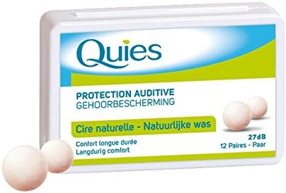Quies Natural Wax Protective Earplugs - Pack of 3 Boxes of 24 Balls (3), White, 24 Count (Pack of 3) - Image 3