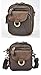 Le'aokuu Men Genuine Leather Brown Waist Fanny Pack Hip Bum Messenger Bag